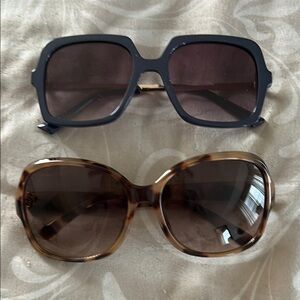 The Loft Stylish Women's Sunglasses Set - Blue and Tortoise Shell